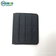 Eco-friendly Garment Accessories Bra Hook and Eye Tape with Nylon Fabric Black Customized Size
